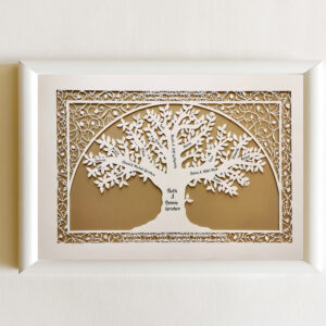 Customized Family Tree papercut design