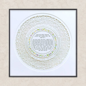 Candle lighting Blessing round design