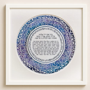 candle lighting blessing swirls design watercolor background papercut