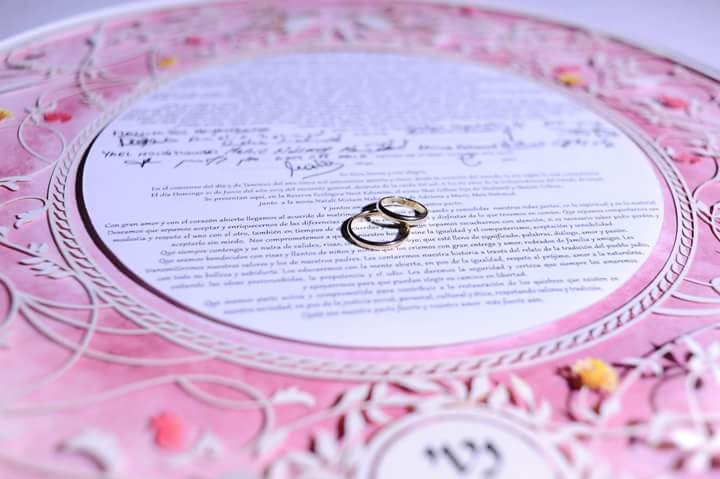 1. An image of a beautifully hand-painted Ketubah