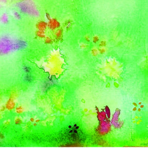 Floral watercolor blossom flower print design by Noa Attias