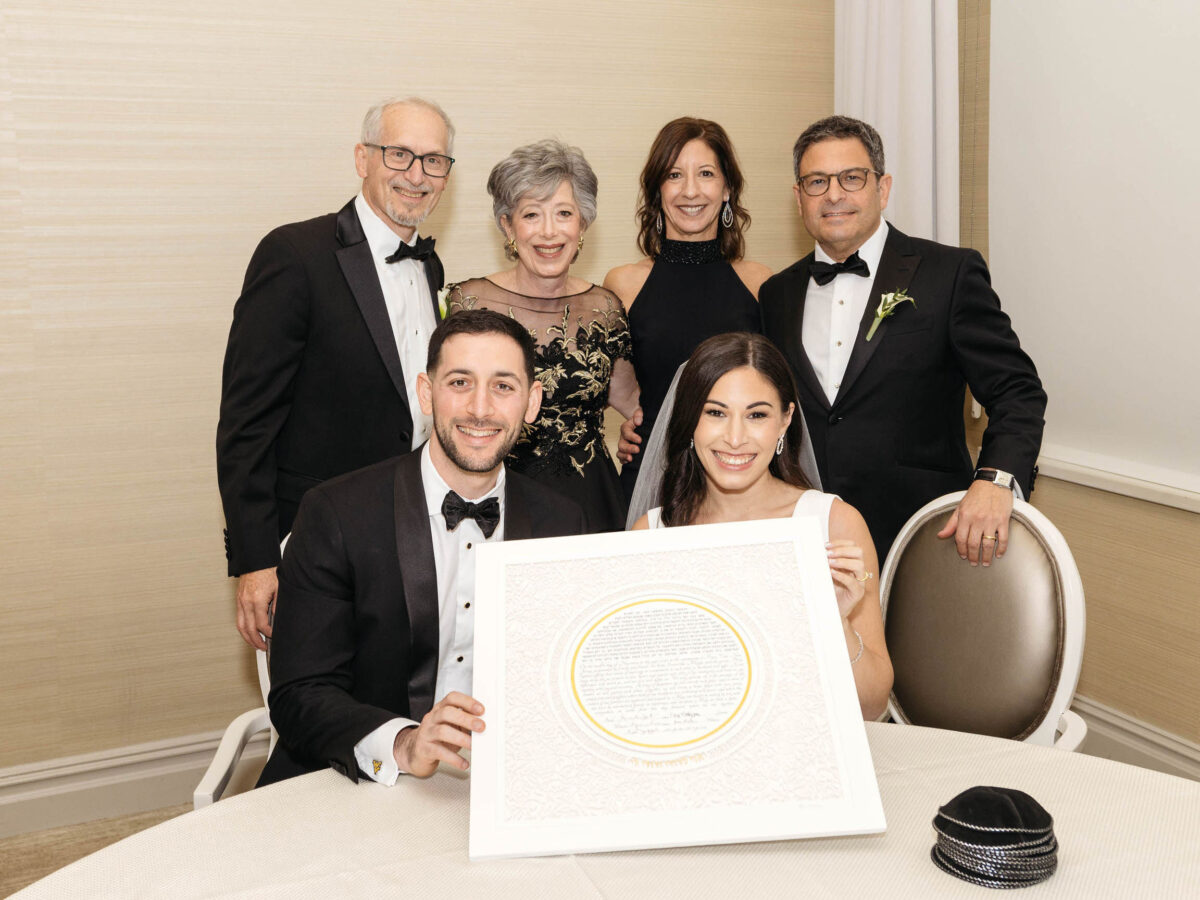 Glow Ketubah 24K gold gilding paper art design