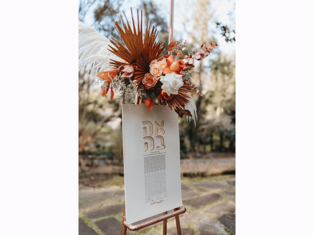 Love Ahava Layered Ketubah
