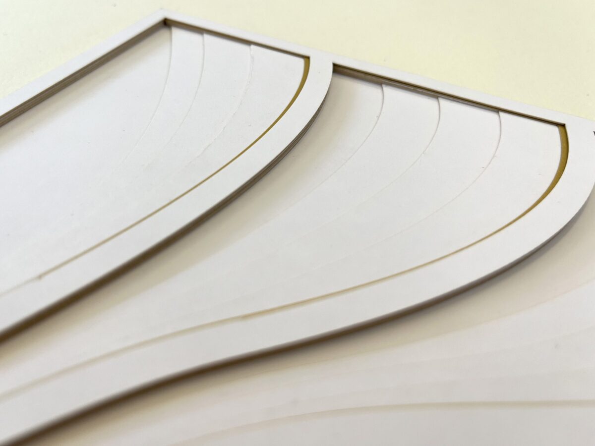 Rays of Gold modern design Ketubah detail