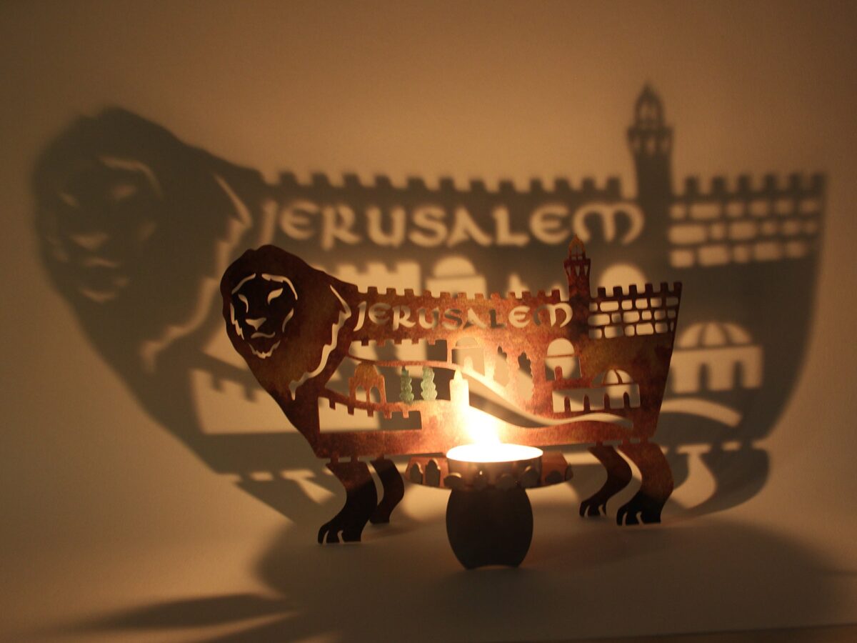 One of a kind Lion Candle holder