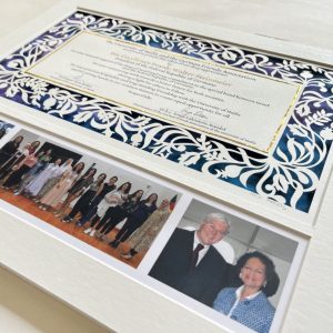 Customized honoree gift detail