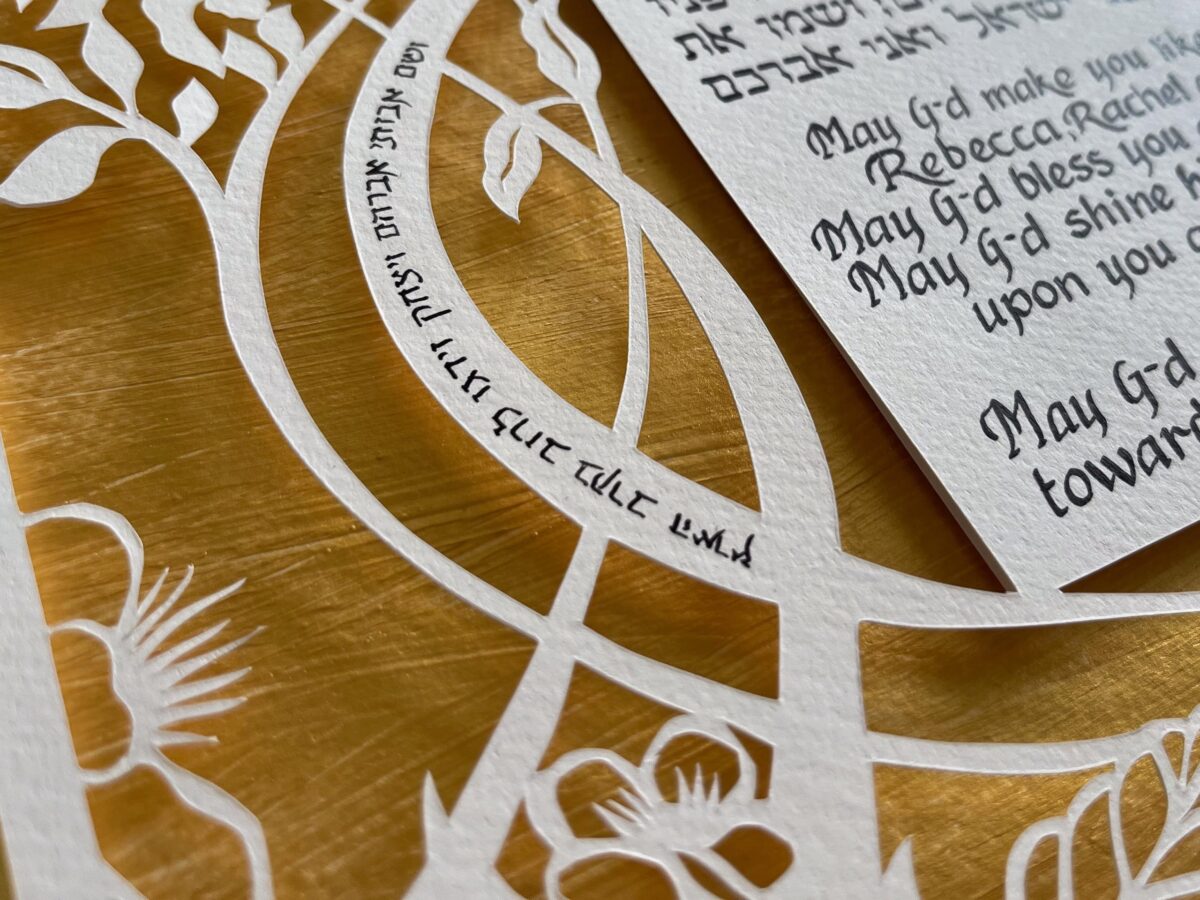 Blessing for children customized gift detail