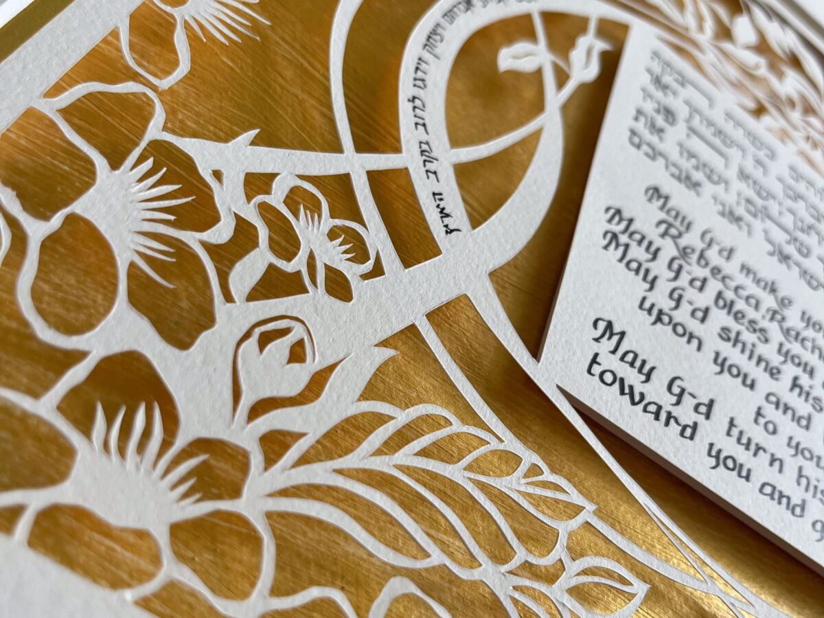 Blessing for children customized gift detail