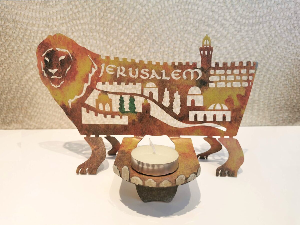One of a kind Lion Candle holder
