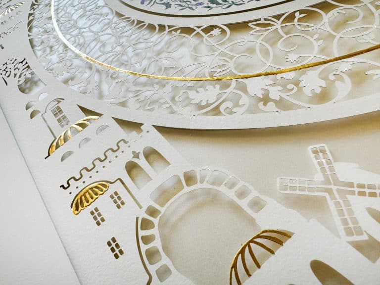 Golden Glory Jerusalem Ketubah Custom Detail oriented design