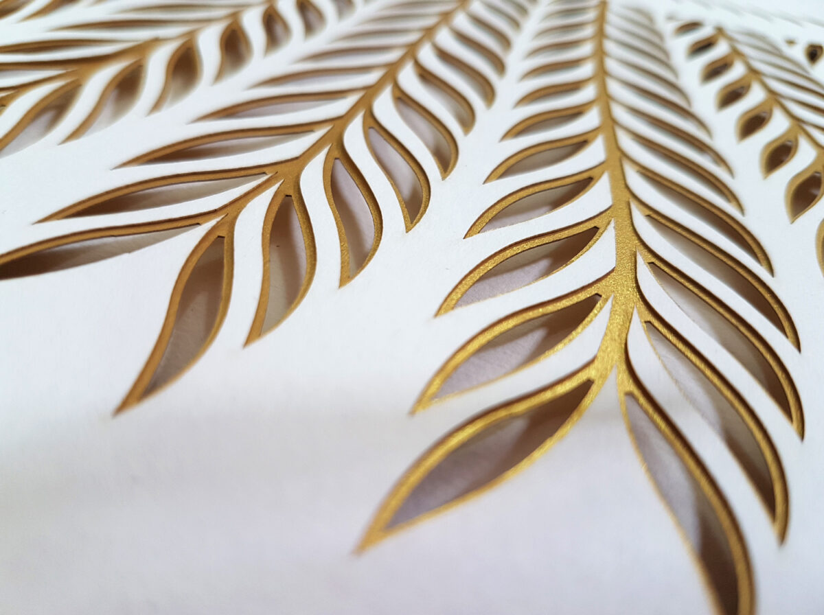 Home Blessing palm leaves detail