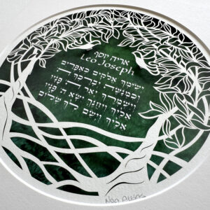 Birkat Kohanim childrens blessing papercut design noa attias