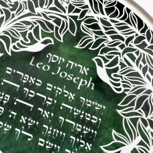 Birkat Kohanim childrens blessing papercut design noa attias