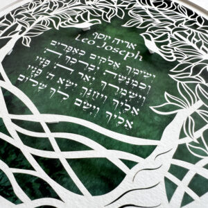 Birkat Kohanim childrens blessing papercut design noa attias
