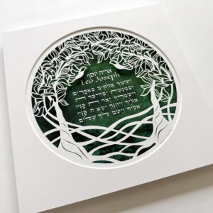Birkat Kohanim childrens blessing papercut design noa attias