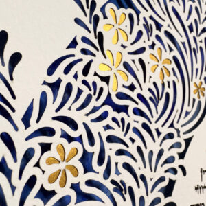 Enchanted Garden papercut design Noa Attias papercut design