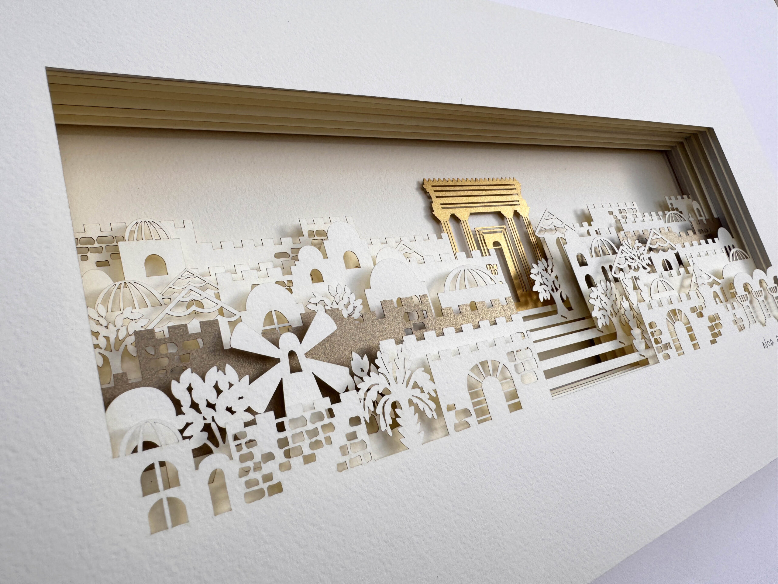 Jerusalem Papercut Fine Art