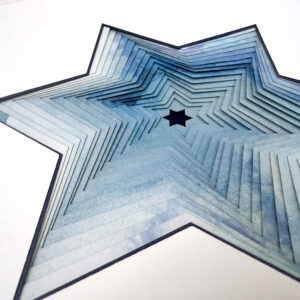 Star of david design watercolor